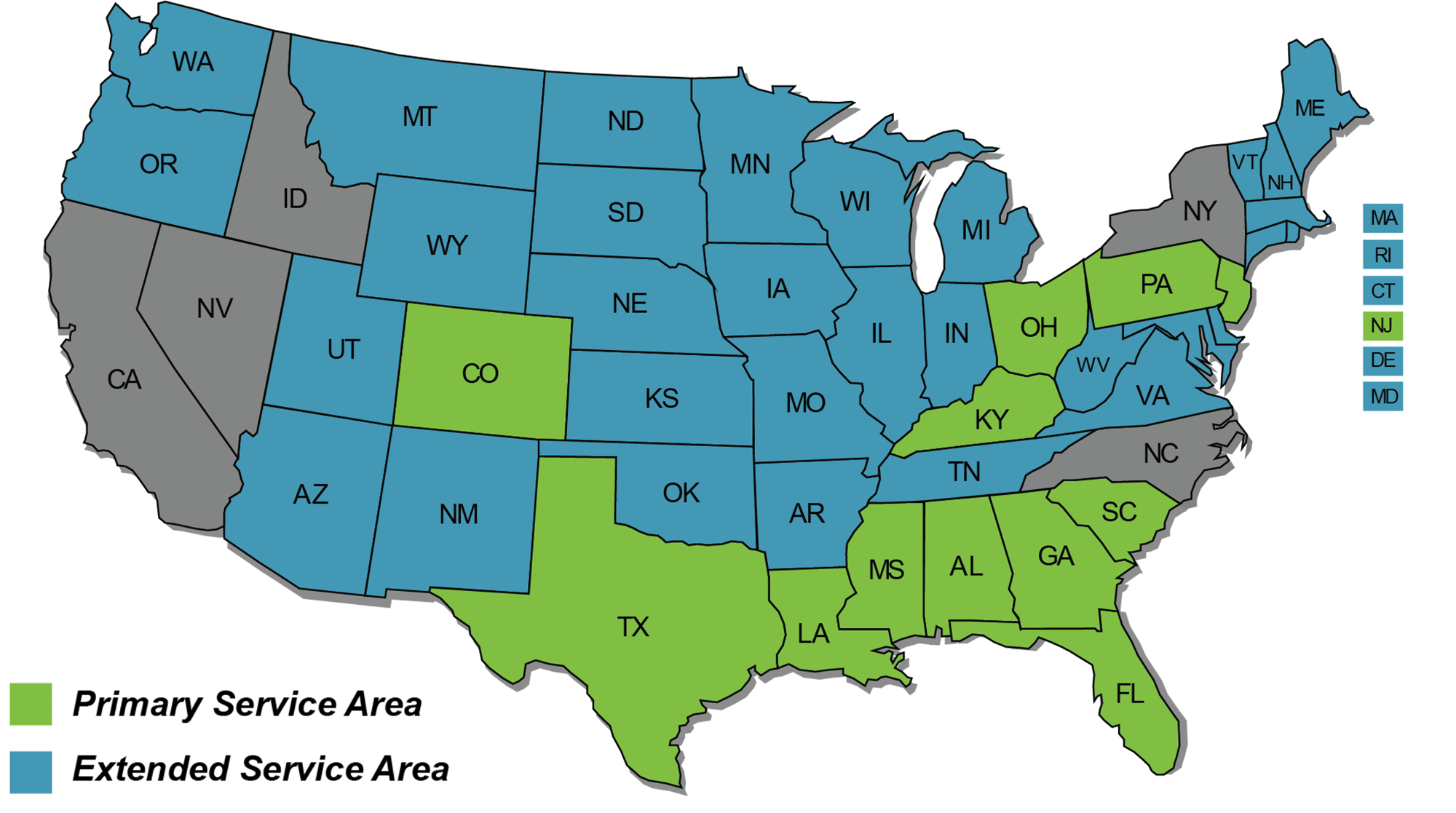 Sdii Global; Coverage Map